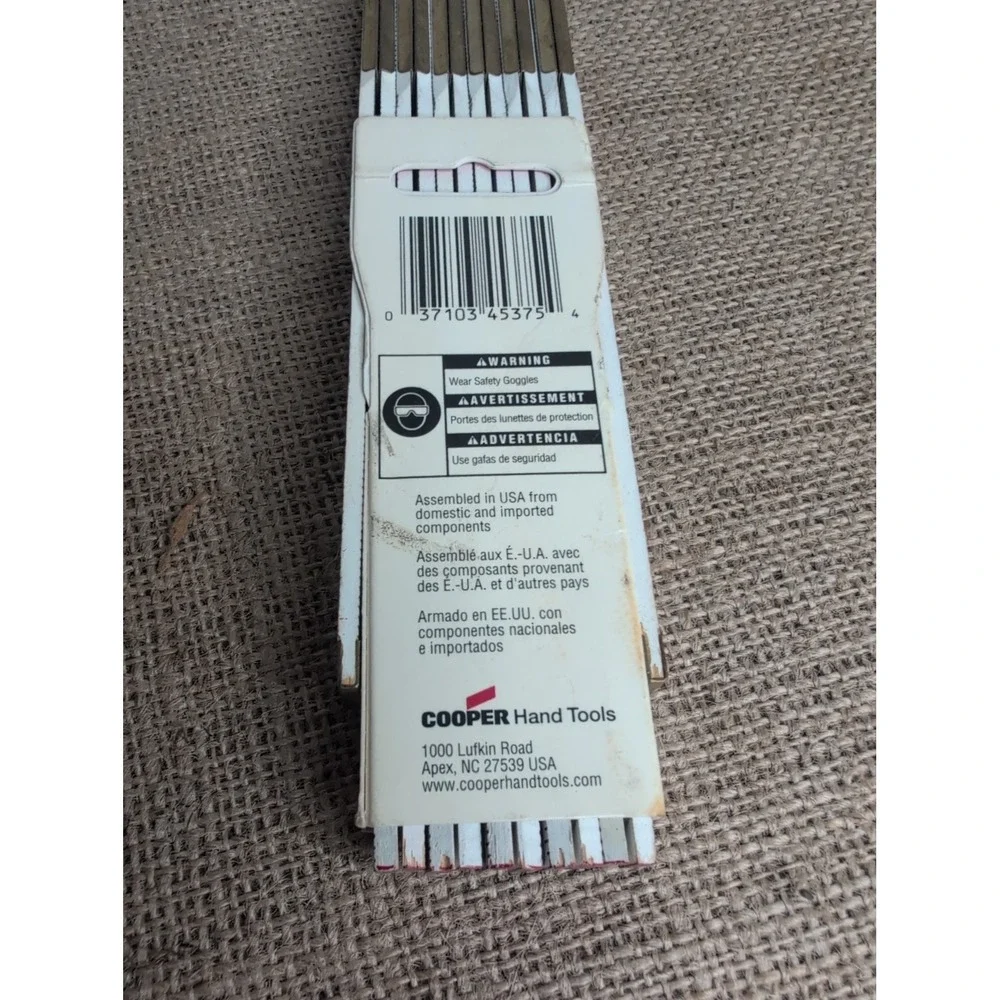LUFKIN 966 Red End 6' Two Way Rule New in Package